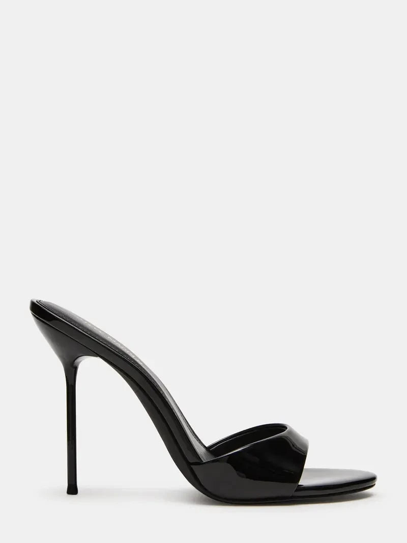 Davina Black Patent Shoes