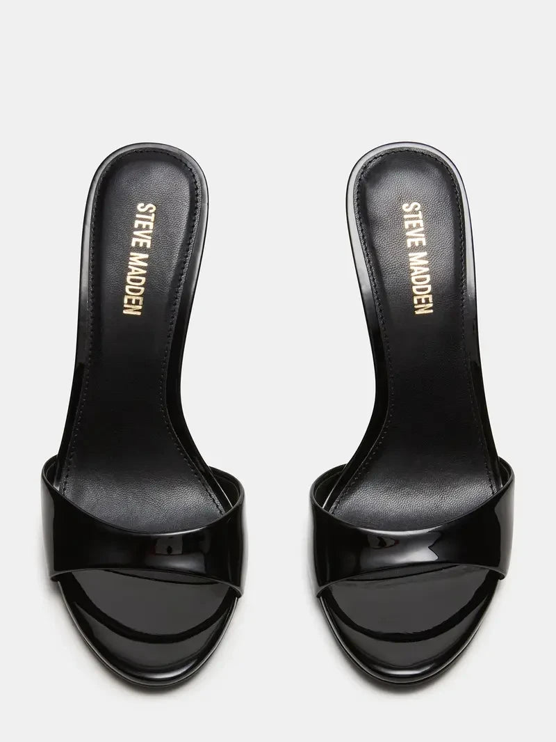 Davina Black Patent Shoes