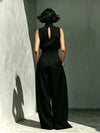 Elegant Sleeveless Wide-Leg Pants Set for Women Top And Wide-Leg Pants Set