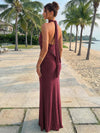 Elegant Halter Neck Maxi Dress for Women