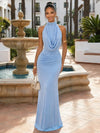 Elegant Halter Neck Maxi Dress for Women