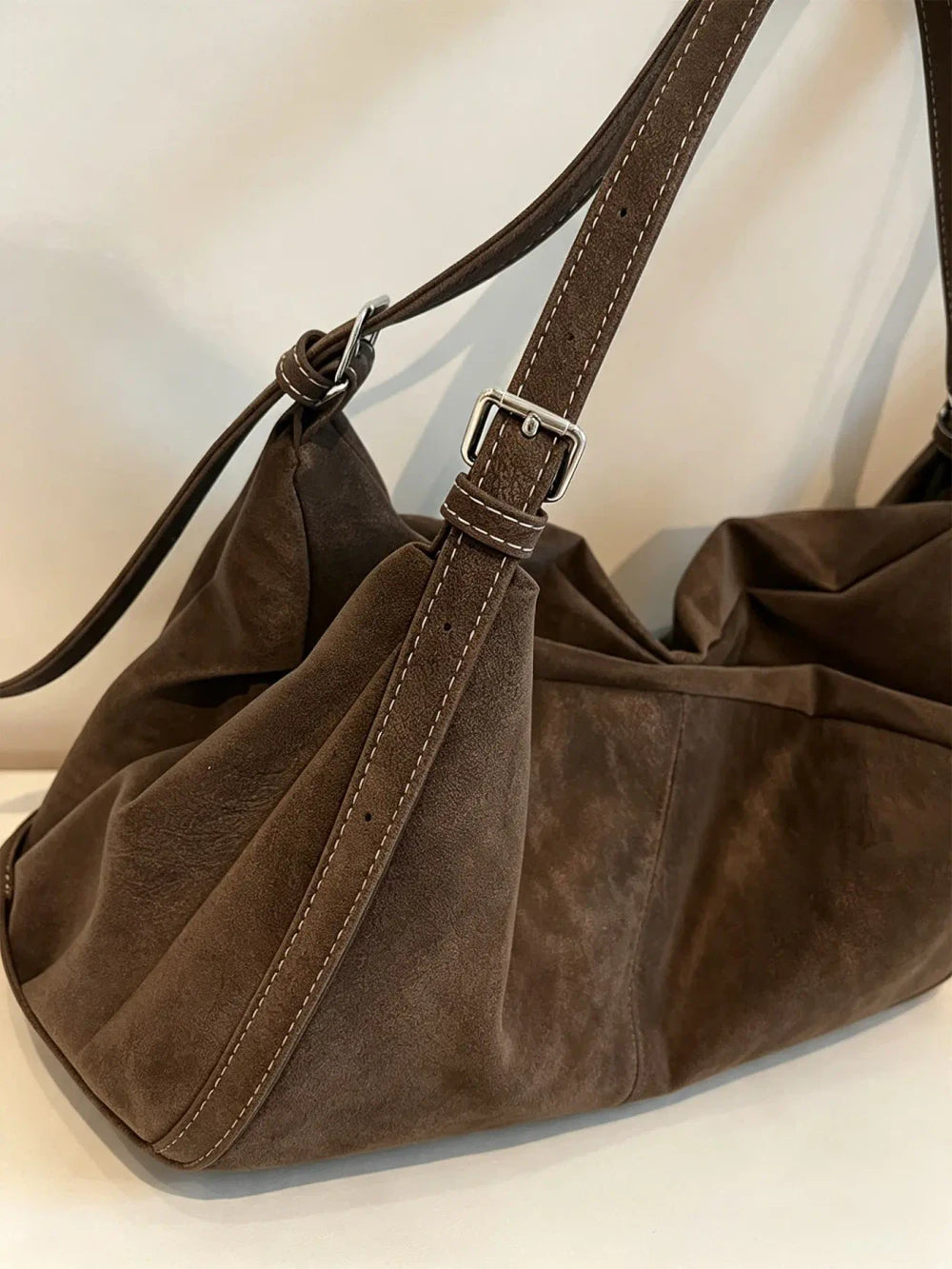 Minimalist Large Capacity PU Tote Bag for Women