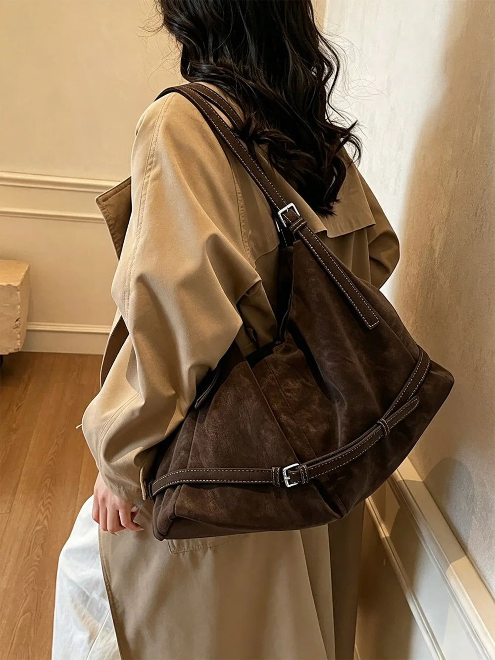 Minimalist Large Capacity PU Tote Bag for Women