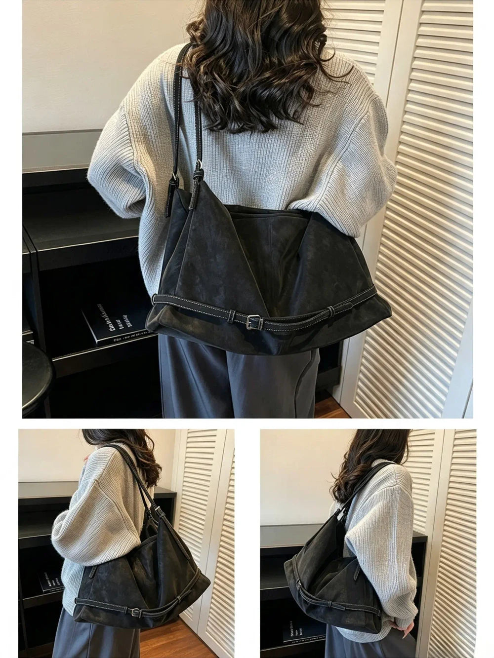 Minimalist Large Capacity PU Tote Bag for Women