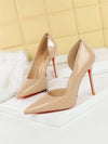 Patent Leather Slingback Stiletto Heels