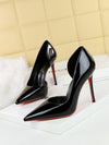 Patent Leather Slingback Stiletto Heels