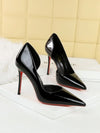Patent Leather Slingback Stiletto Heels
