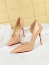 Patent Leather Slingback Stiletto Heels